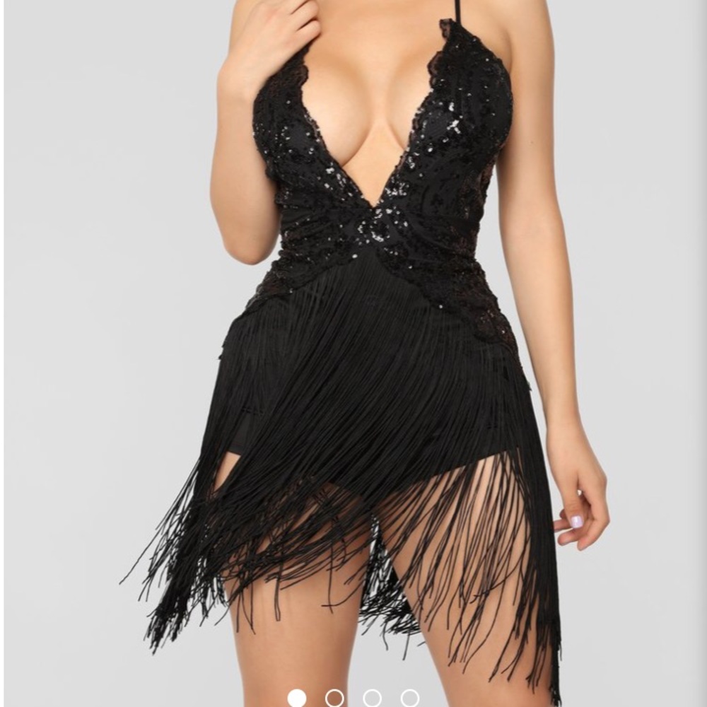 COPY - Fashion nova Speak easy fringe dress